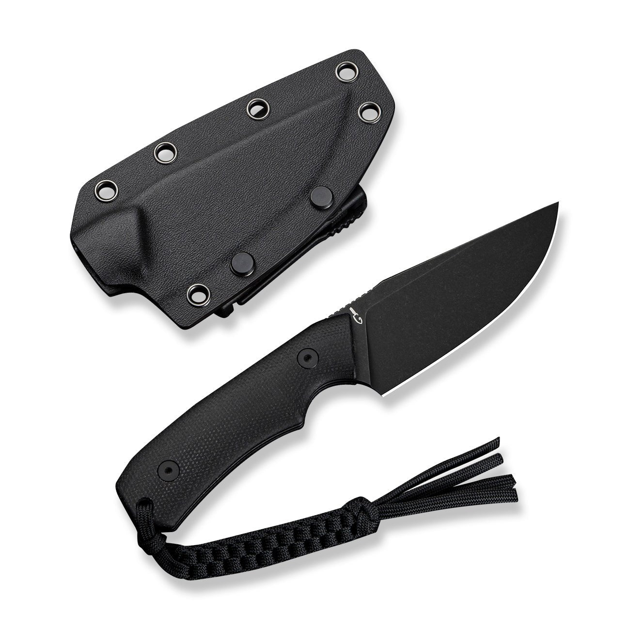 Civivi C24058B-2 Gander Fixed Blade (Black Canvas Micarta Handle)