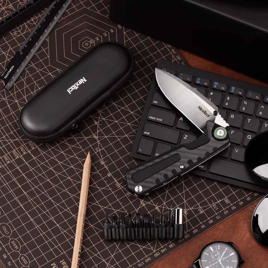 NexTool NE20021 4-In-1 EDC Multi-functional Folding Knife