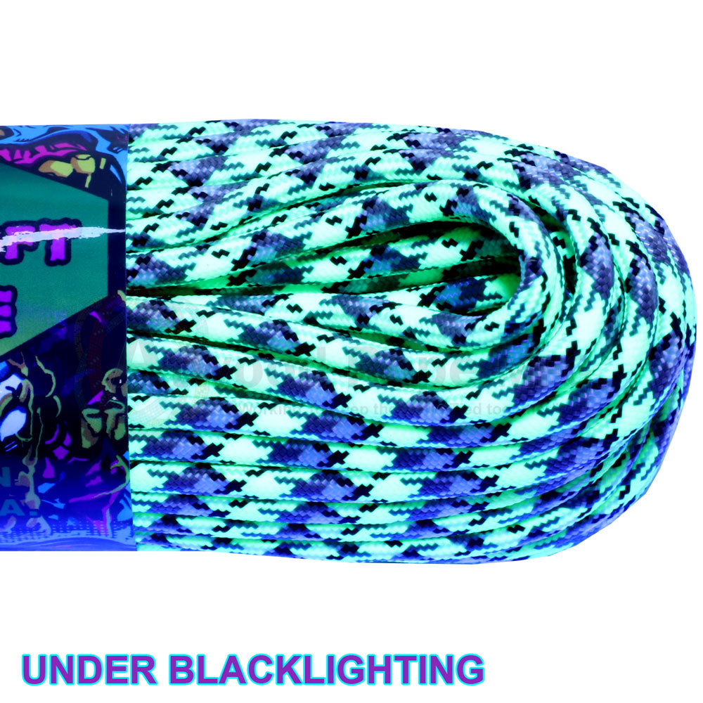 Atwood 550lbs Zombie Paracord 7 cores 100ft (Bio-Sludge)