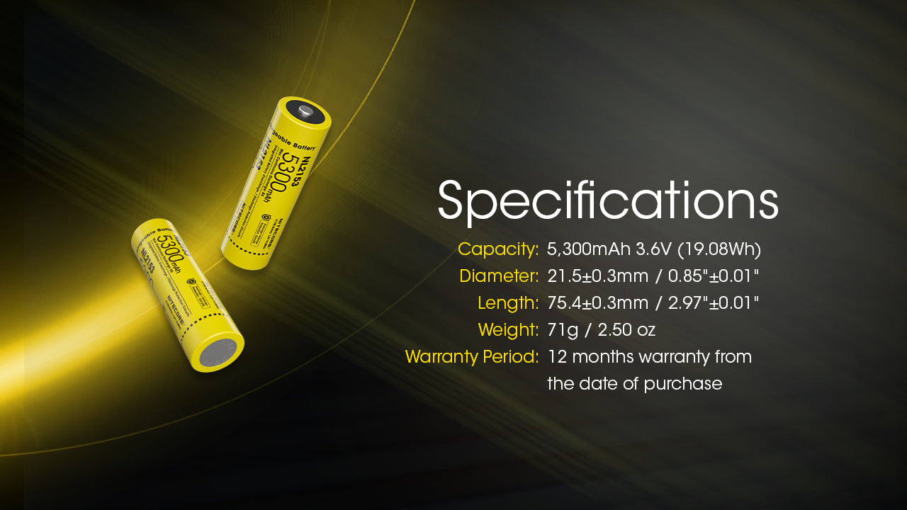 Nitecore Battery 21700 NL2153