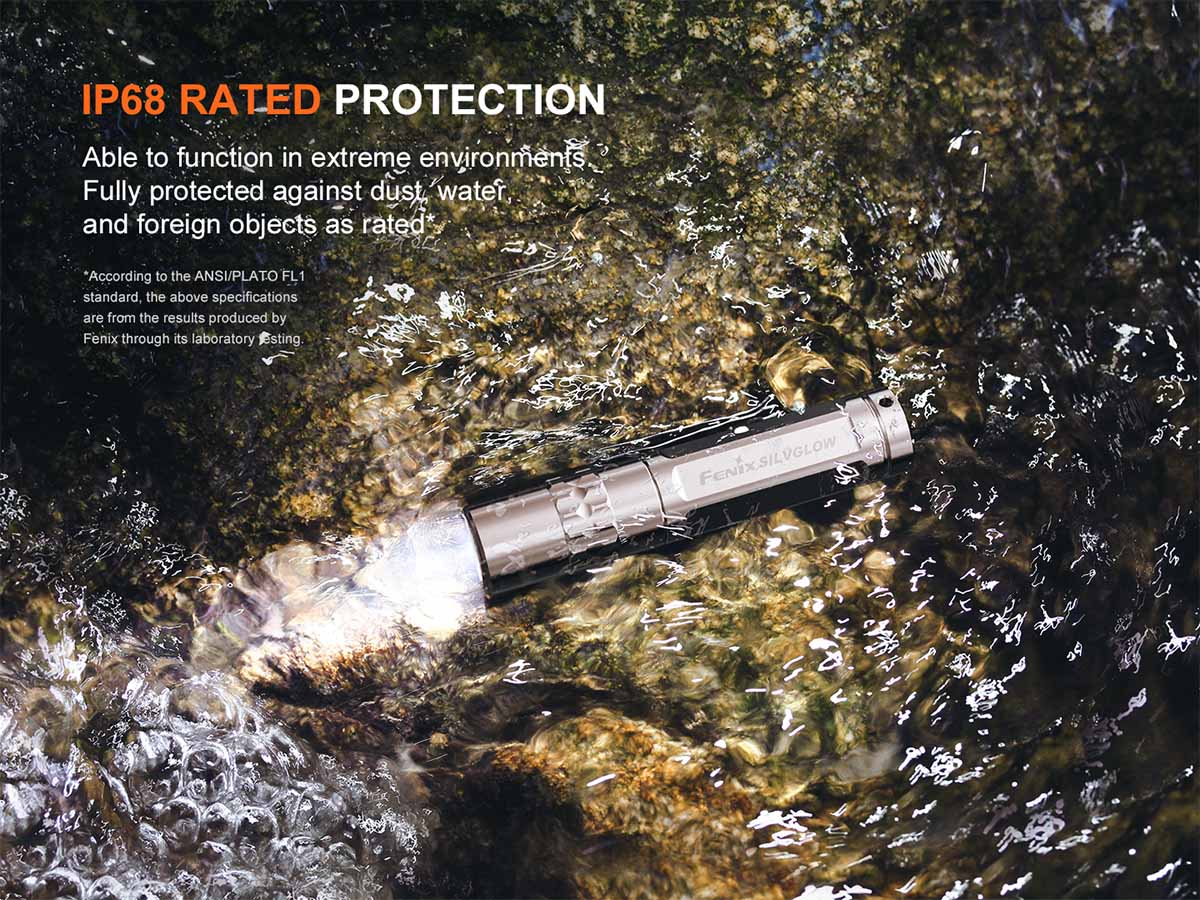 Fenix SILVGLOW Limited Edition AAA Battery EDC Flashlight (100 Lumens) (2 Versions)