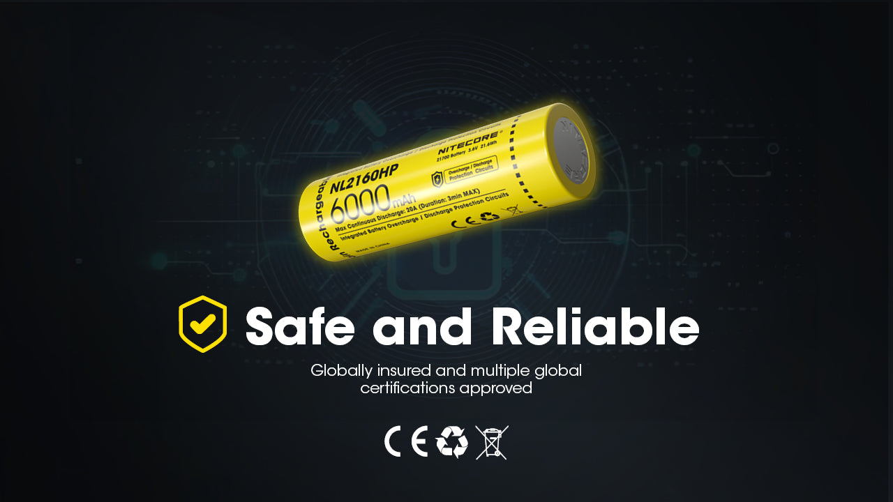 Nitecore Battery 21700 NL2160HP