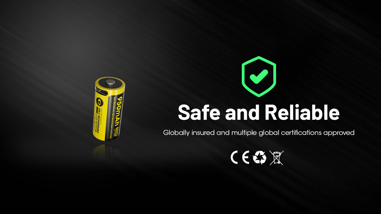 Nitecore Battery RCR123 NL169R