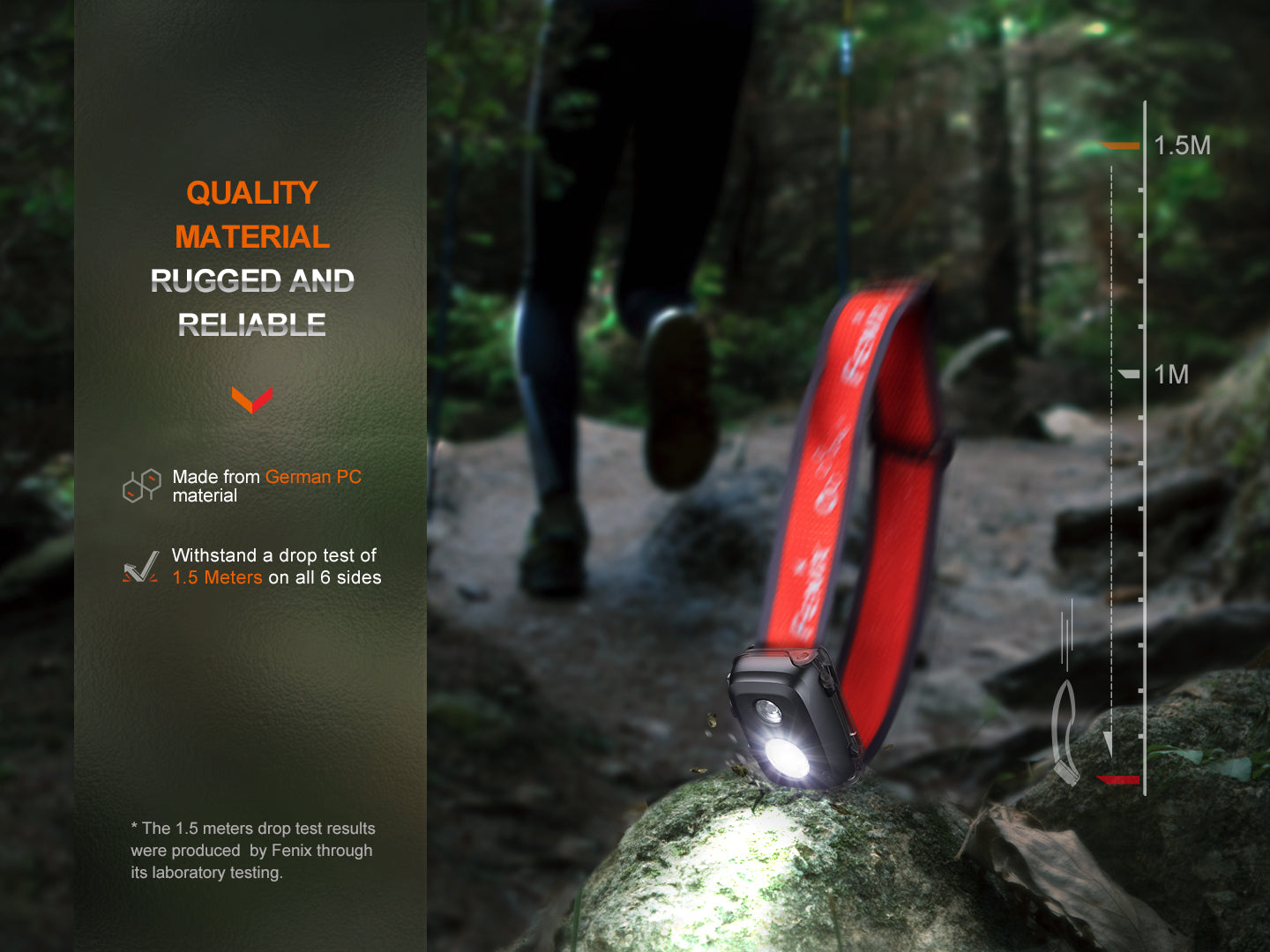 Fenix HL16 Trail Running Headlamp (450 Lumens) (3 Versions)