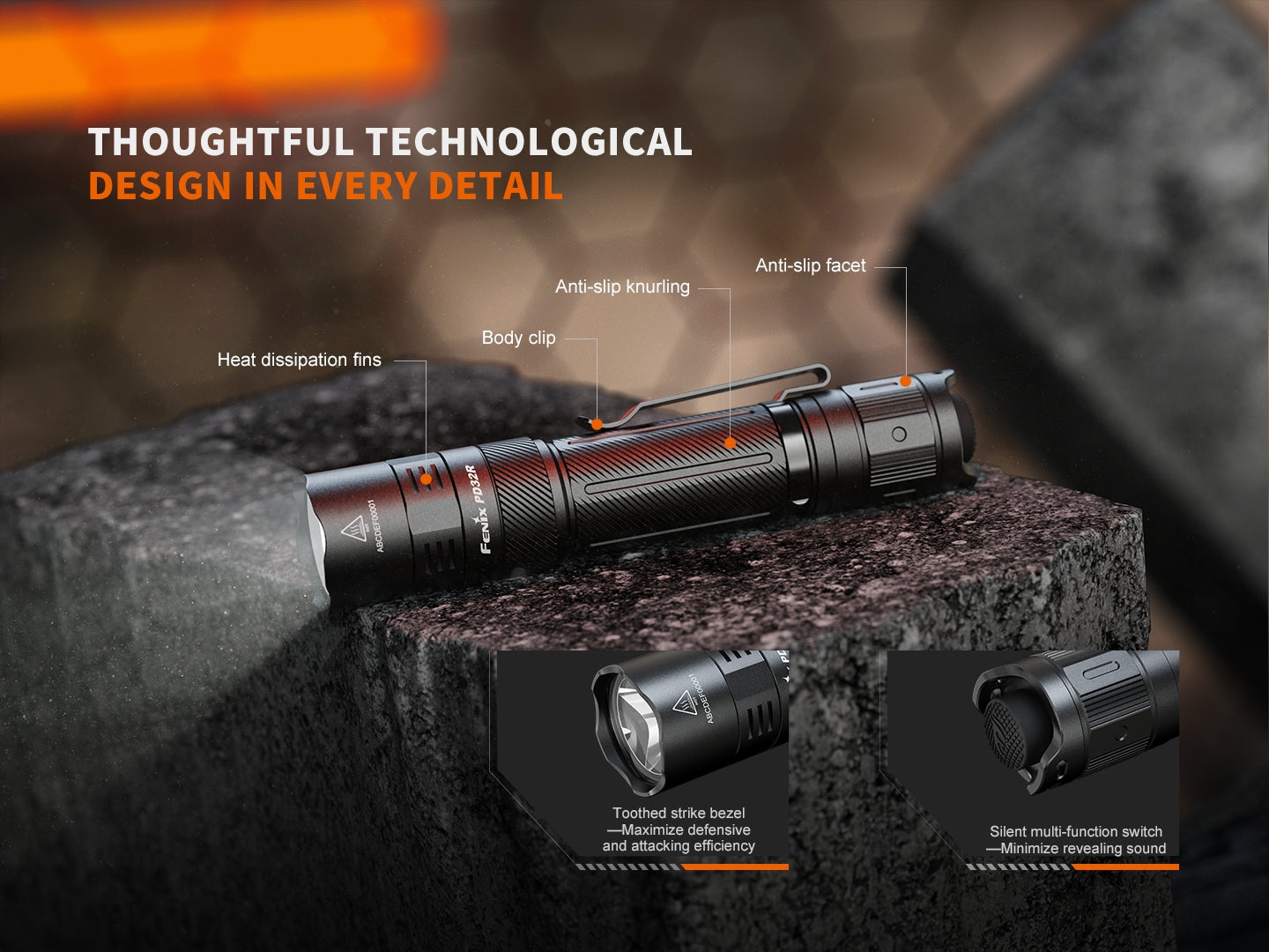 Fenix PD32R LED REchargeable Flashlight (1400 Lumens)