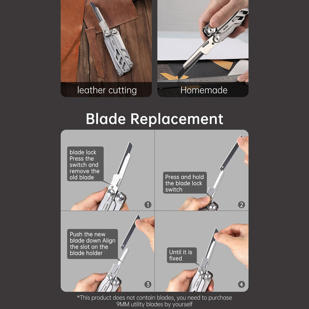 NexTool NE20232 16-In-1 Flagship Pro Multitool (Replaceable Blade)