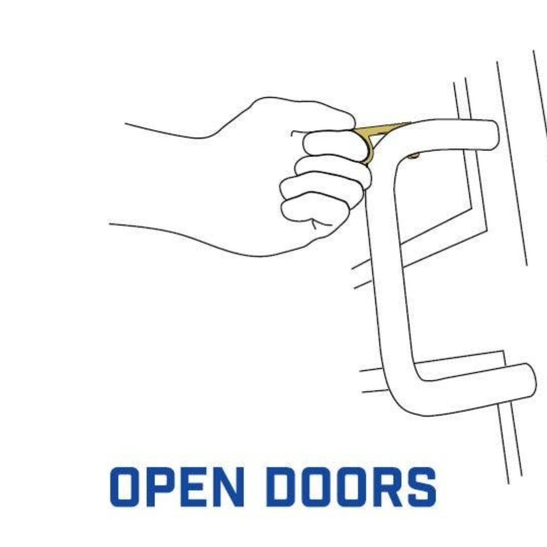 Zootility Careful Key Antimicrobial Door Opener Grip-70