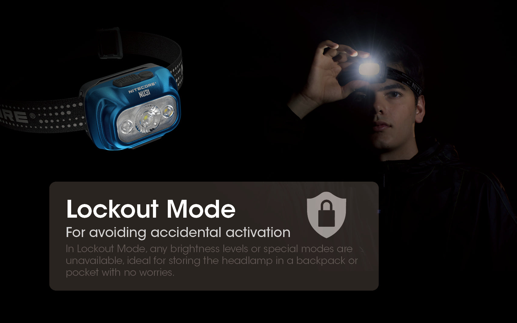 Nitecore NU31 Triple Output Lightweight Rechargeable Headlamp (550 Lumens) (3 Versions)