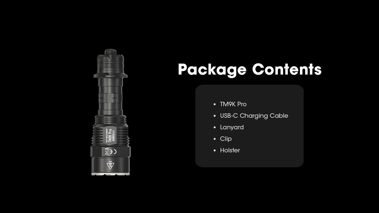 Nitecore TM9K Pro Rechargeable Flashlight (9900 Lumens)