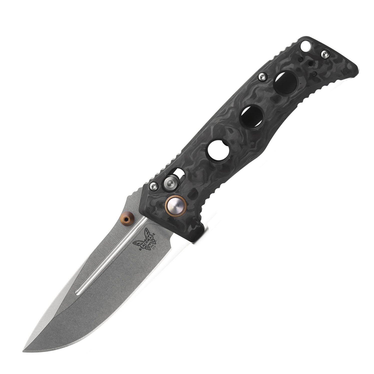 Benchmade 273-03 Mini Adamas Folding Knife (Marbled Carbon Fiber Handle)