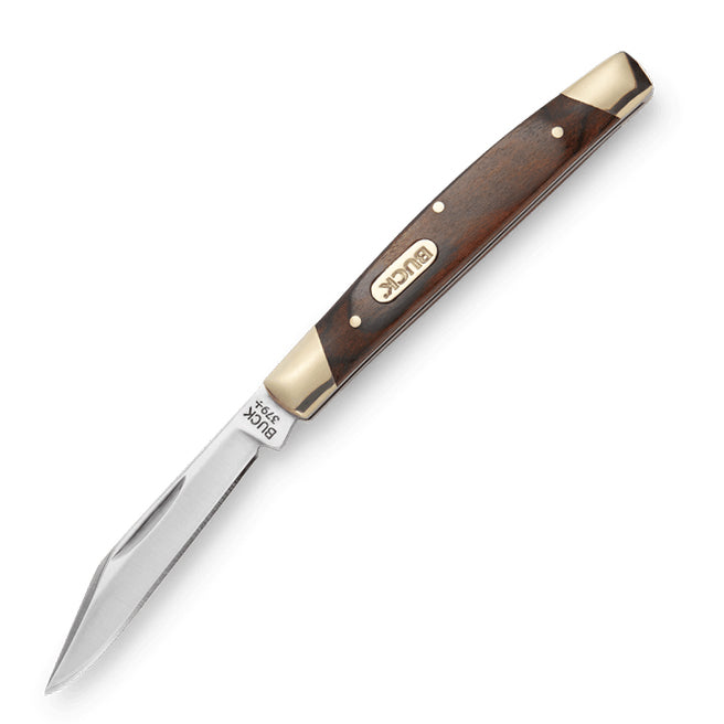 Buck 379 Solo Folder (Woodgrain Handle)