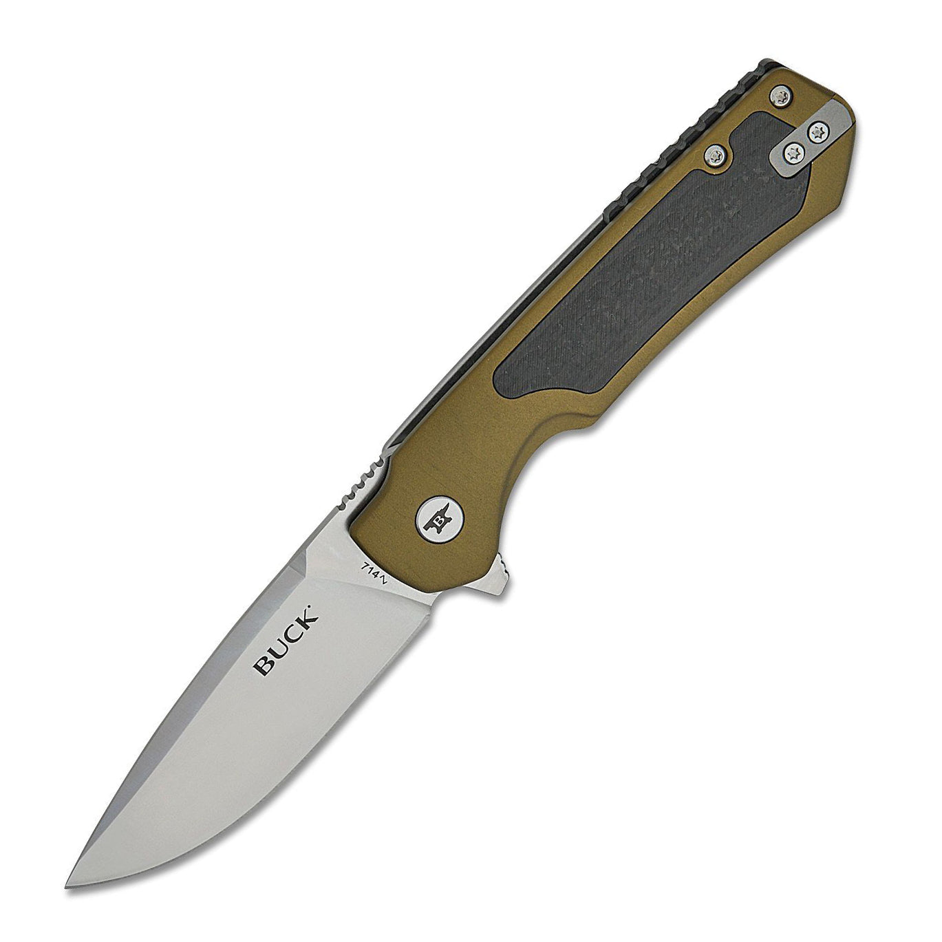 Buck 714 Stinger Folder (Green Aluminum Handle)