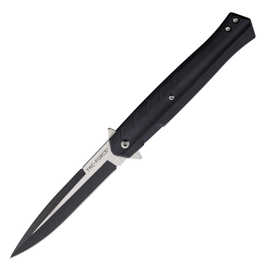 Tac Force 2002 Assisted EDC Folding Knife (Black Nylon Fiber Handle)