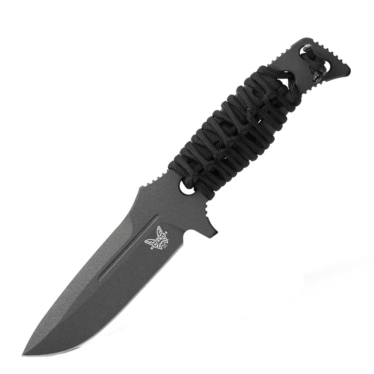 Benchmade 375BK-1 Adamas Fixed Blade (Black Skeletonized Handle)