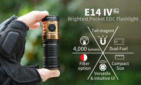 Manker E14 IV EDC Rechargeable Flashlight (Basic Set) (2 Versions)