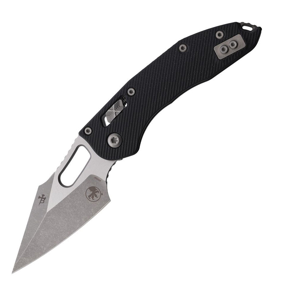 Microtech Stitch RAM-LOK™ S/E Folding Knife (Black G10 Handle)