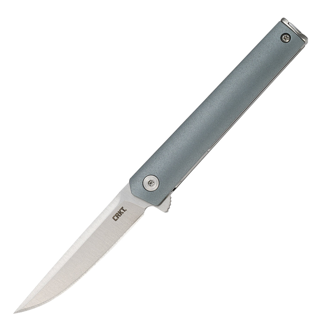 CRKT 7095 CEO Compact Folding Knife (Blue-Gray GRN Handle)