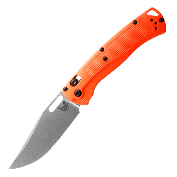 Benchmade 15535 Taggedout Folding Knife (Orange Grivory Handle)
