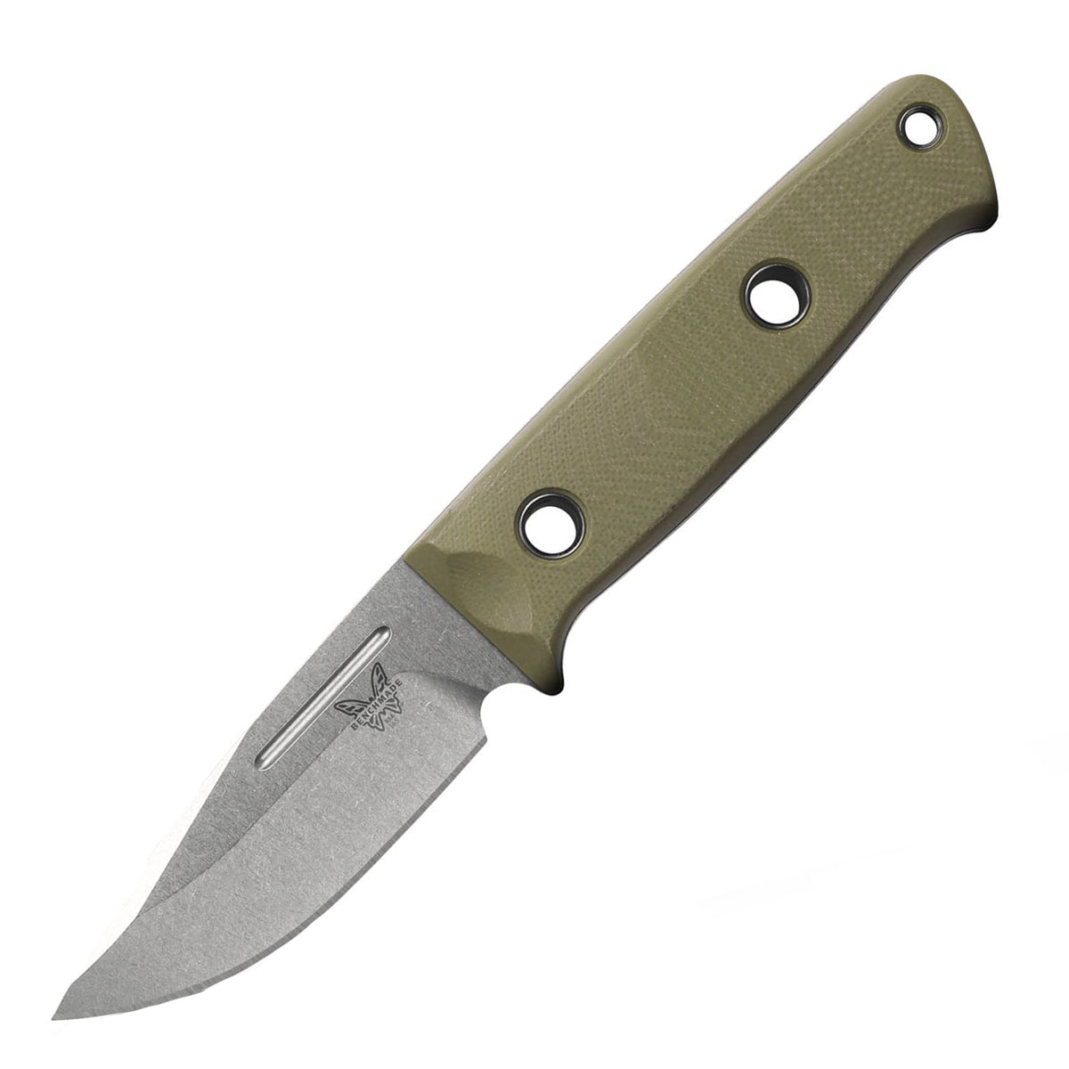 Benchmade 165-1 Mini Bushcrafter Fixed Blade (OD Green G10 Handle)