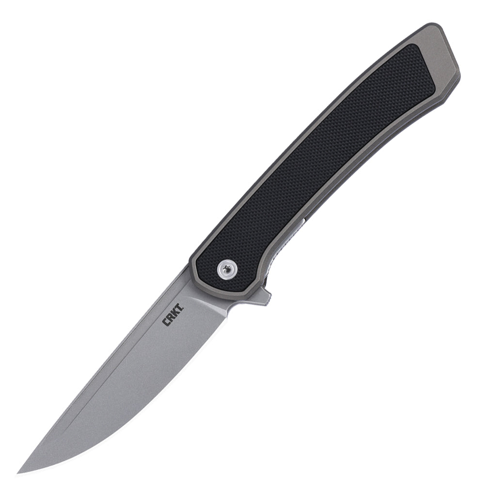 CRKT 7077 Q Compact Folding Knife (Gray Aluminum Handle)
