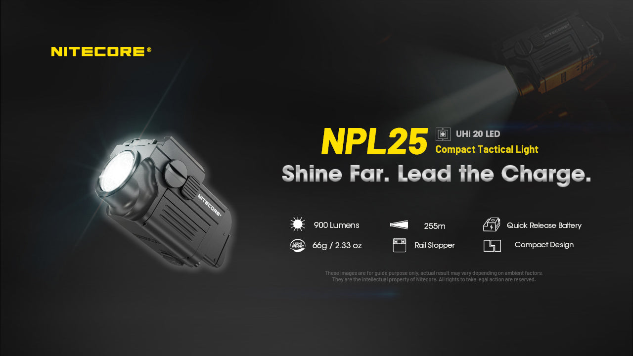 Nitecore NPL25 Compact Tactical Flashlight (900 Lumens)