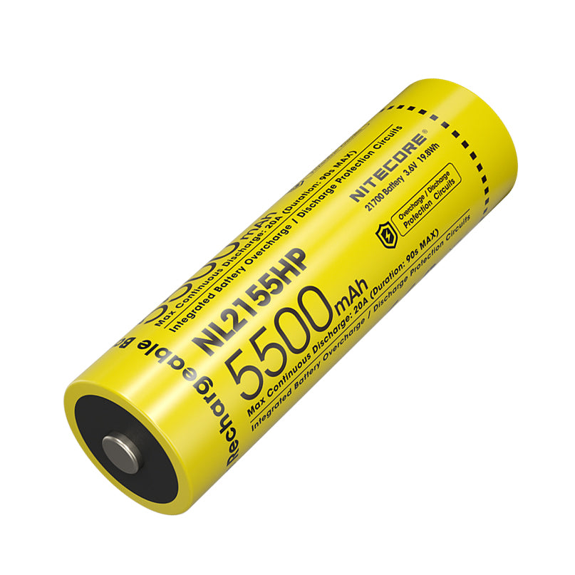 Nitecore Battery NL2155HP 21700 5500mAh Rechargeable