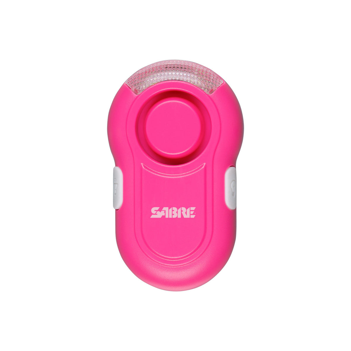 SABRE Personal Alarm With LED Safety Light (2-in-1 Clip-On / Pink)