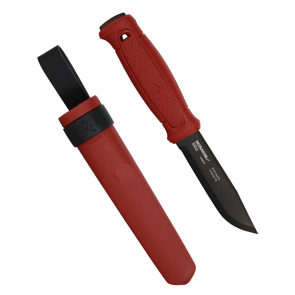 Morakniv Garberg (C) Black Blade Bushcraft Knife (Dala Red Special Edition)