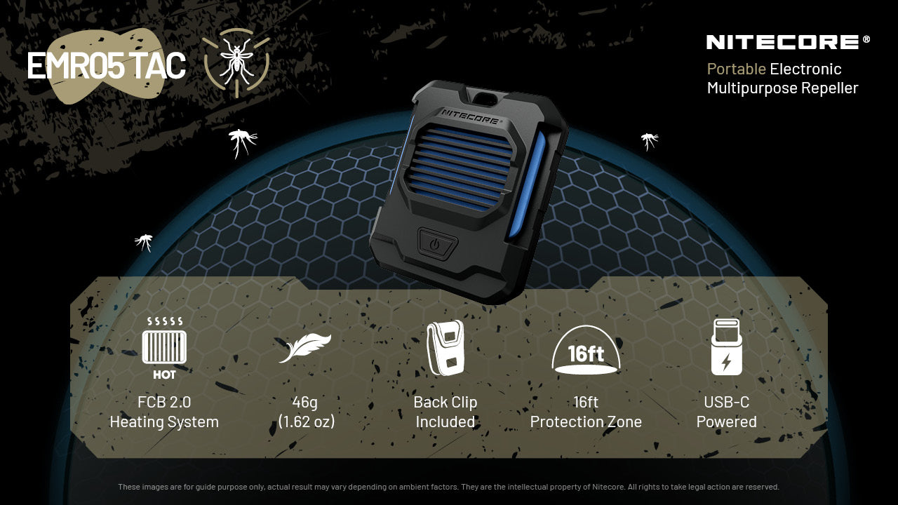 Nitecore EMR05 TAC Portable Electronic Mosquito Repeller