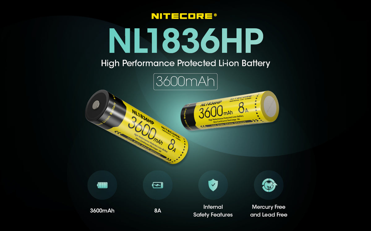 Nitecore Battery 18650 NL1836HP