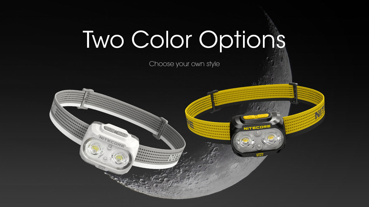 Nitecore UT27 Dual Beam Rechargeable Headlamp (Pro Package) (800 Lumens)