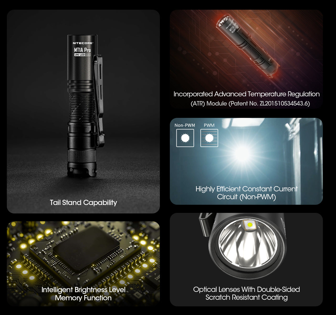 Nitecore MT1A Pro Rechargeable Flashlight (800 Lumens)