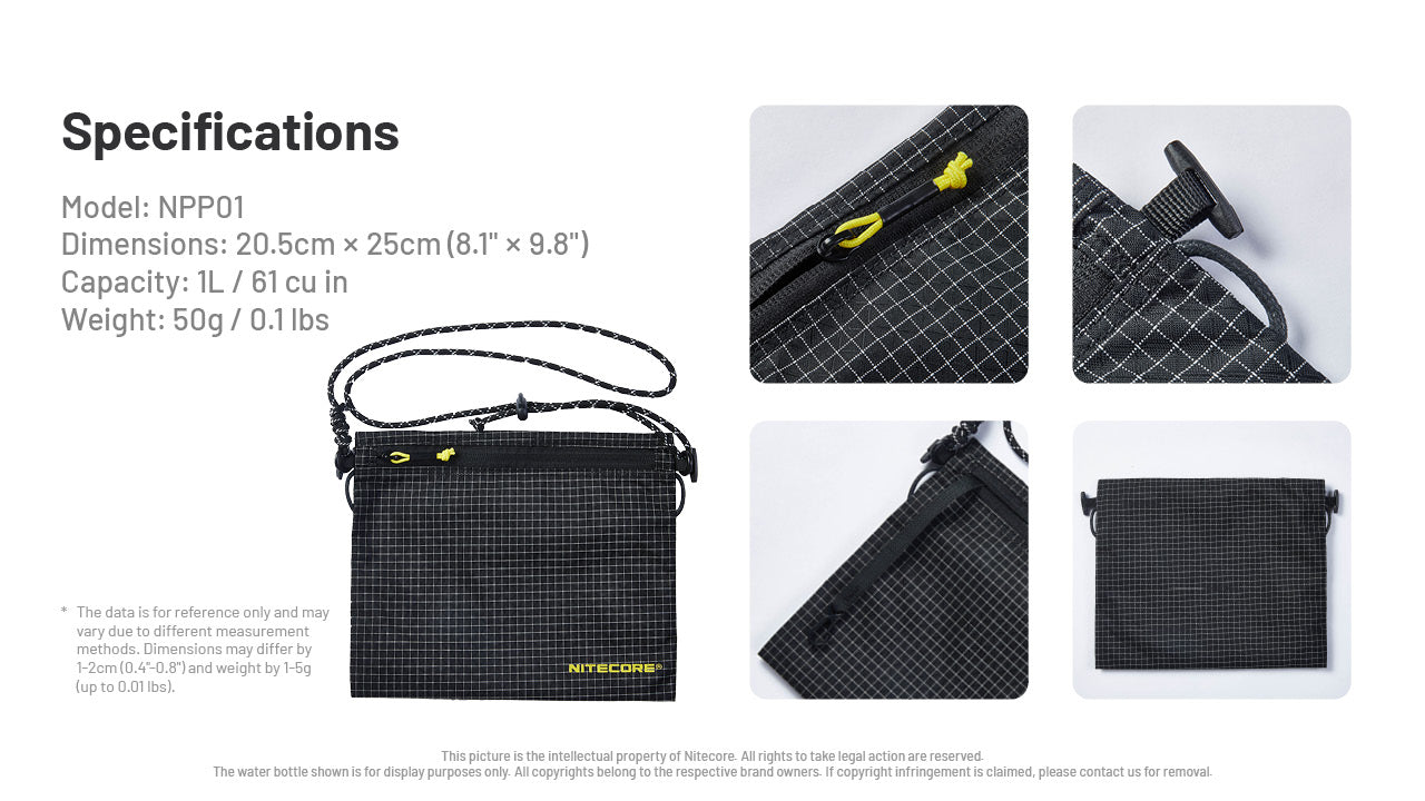 Nitecore Sacoche Sling Bag NPP01 LARGE
