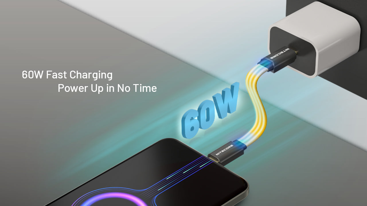 Nitecore Accessory NLink10 Magnetic Fast Charging Cable (USB-C to USB-C)