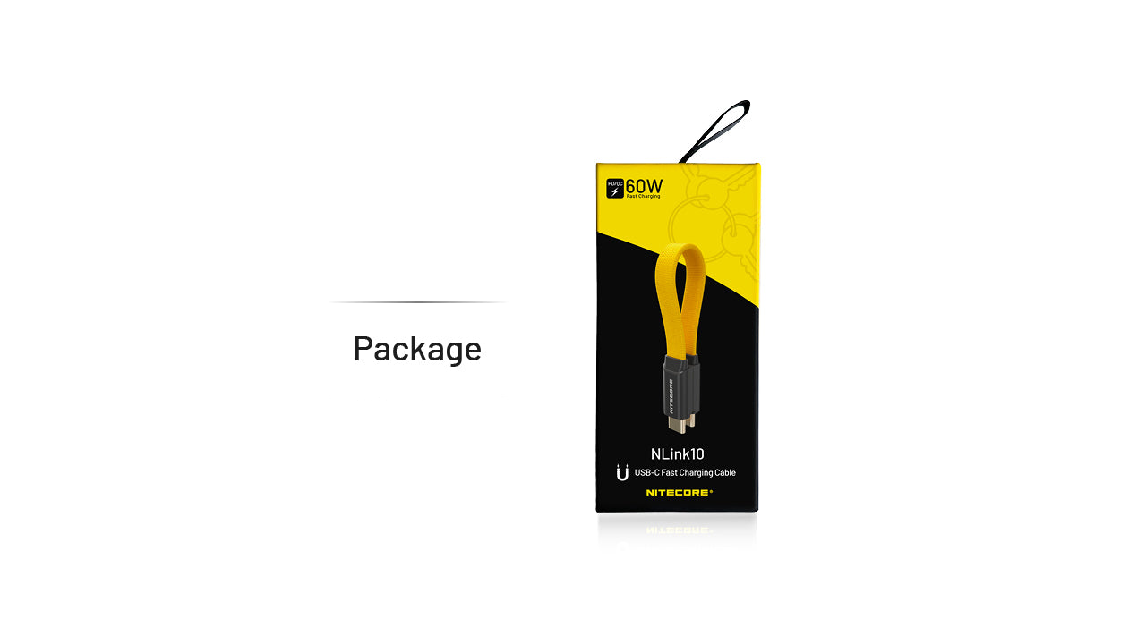 Nitecore Accessory NLink10 Magnetic Fast Charging Cable (USB-C to USB-C)