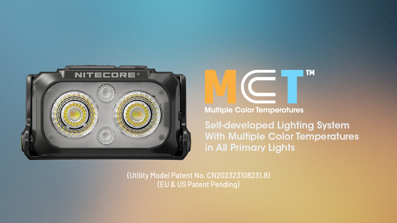 Nitecore NU25 MCT UL Rechargeable Headlamp (Black) (400 Lumens)