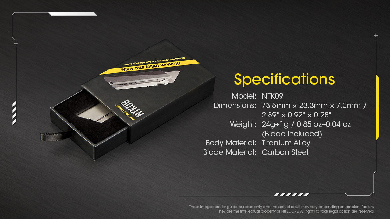Nitecore NTK09 Titanium Utility EDC