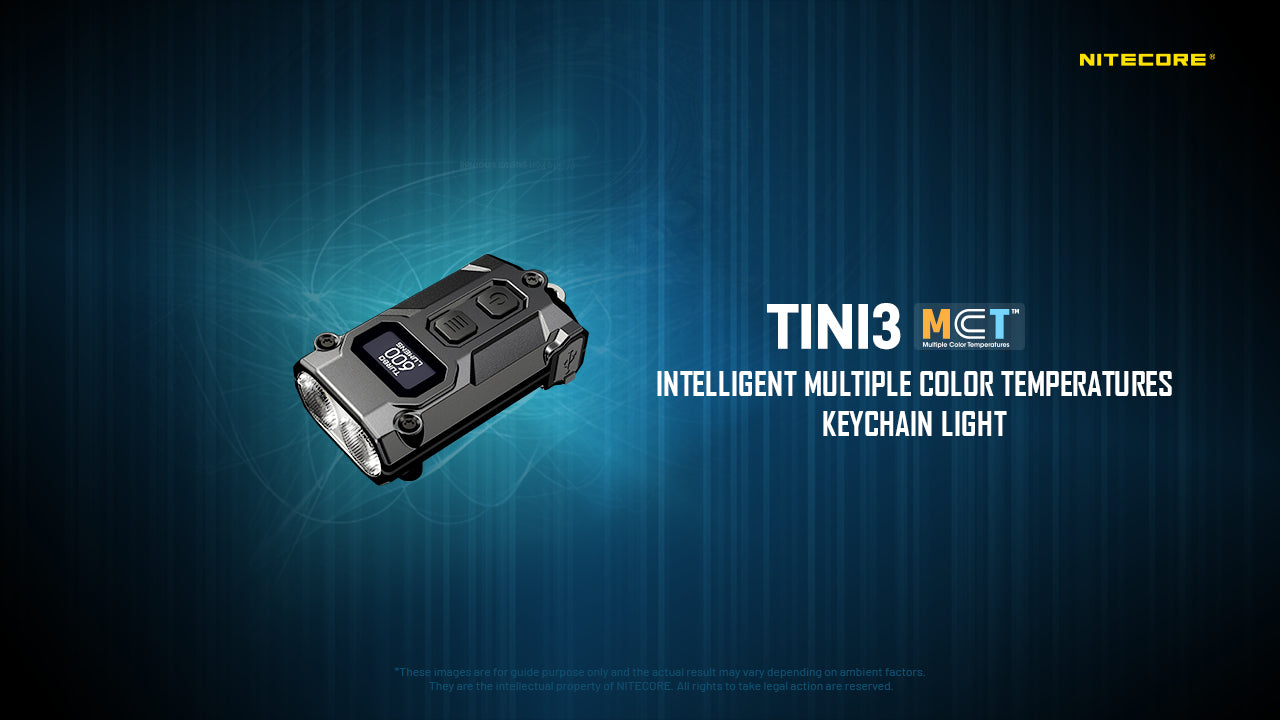 Nitecore TINI 3 Keychain Rechargeable Flashlight (600 Lumens) (2 Versions)