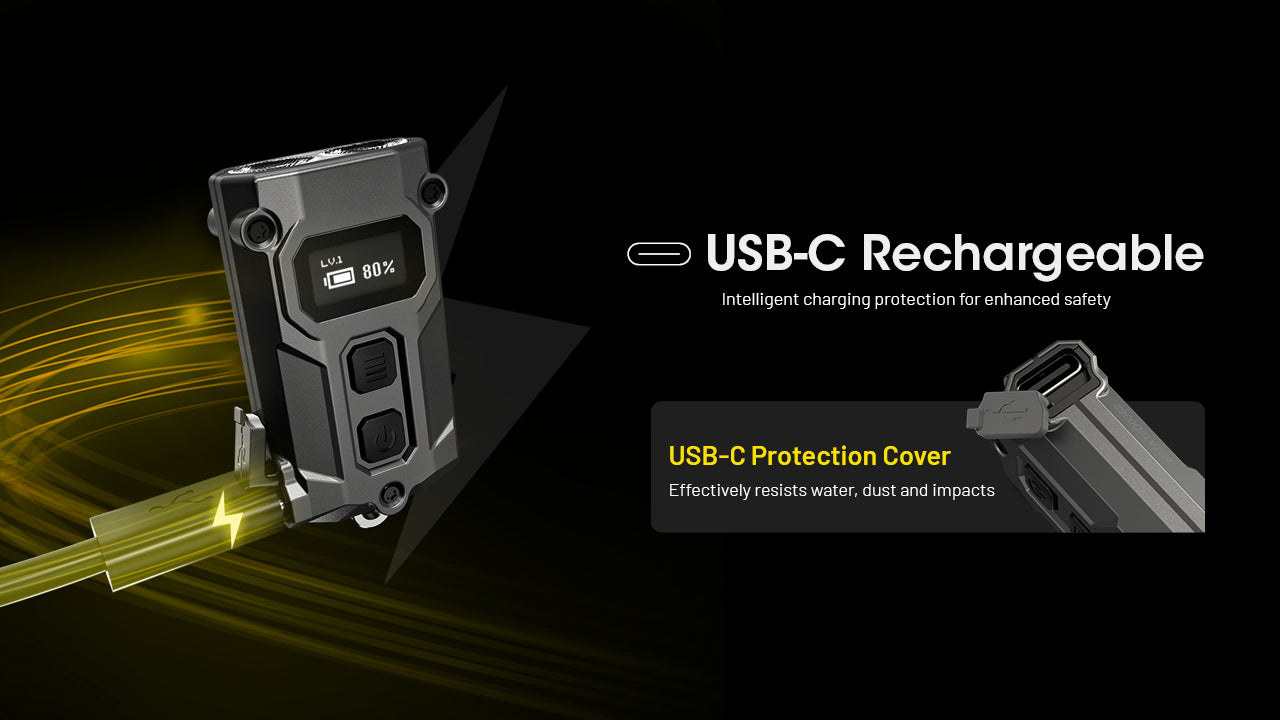 Nitecore TINI 3 Keychain Rechargeable Flashlight (600 Lumens) (2 Versions)