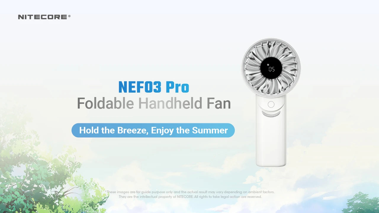 Nitecore NEF03 Pro Multipurpose Handheld Fan