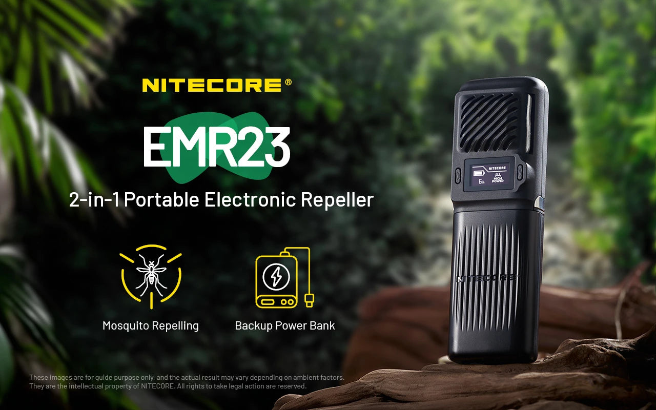 Nitecore EMR23 Rechargeable Mosquito Repeller & 8000mAh Power Bank