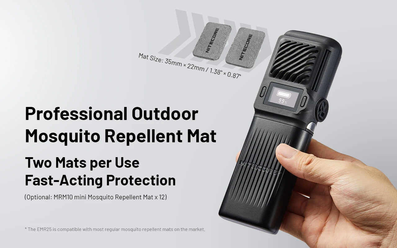 Nitecore EMR25 Rechargeable Mosquito Repeller & 12000mAh Power Bank