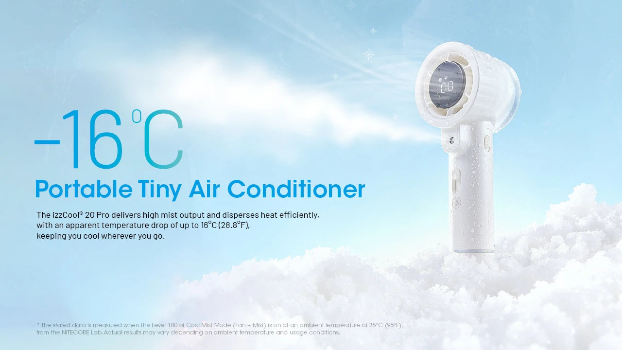 Nitecore izzCool 20 Pro Portable Handheld Air Conditioner Fan (2 Versions)