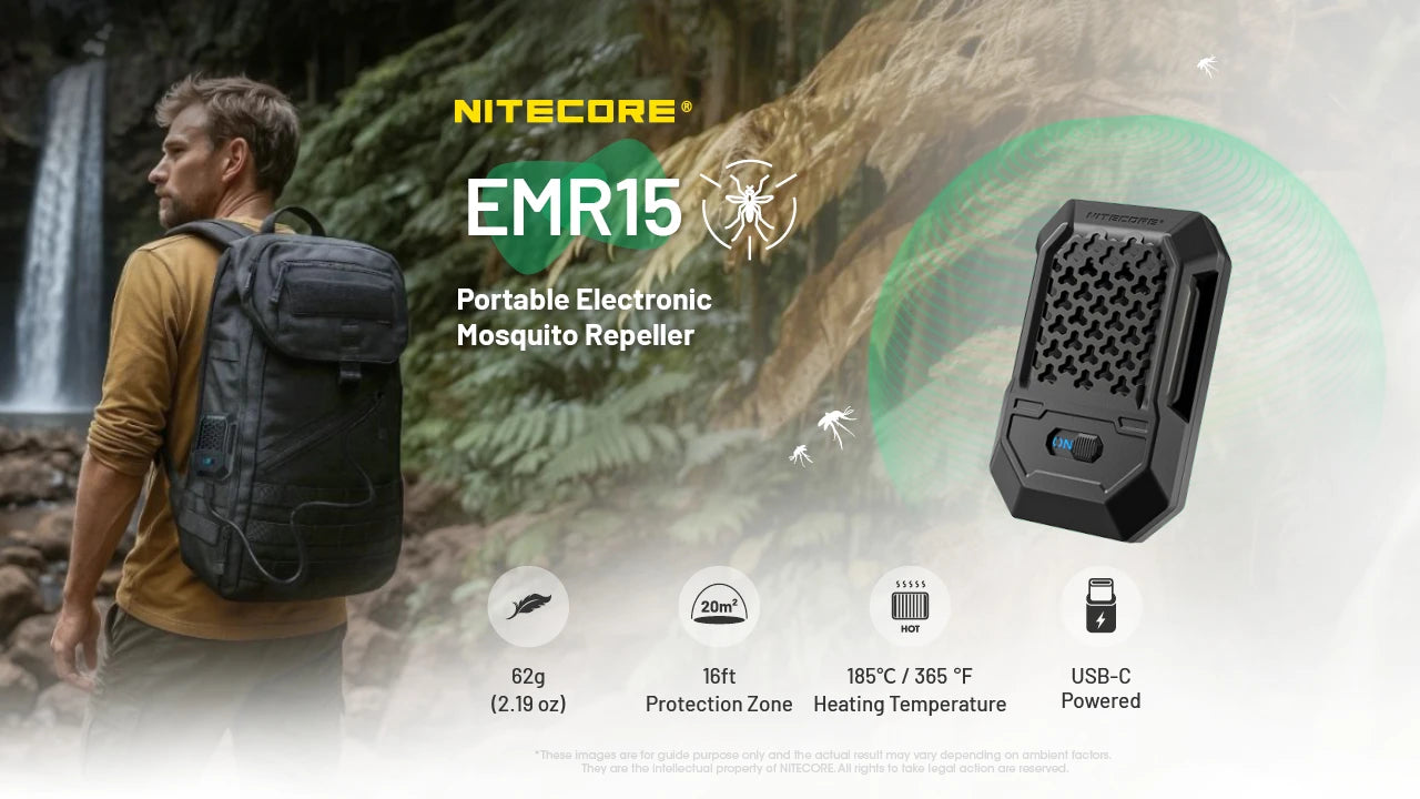 Nitecore EMR15 Portable Electronic Mosquito Repeller