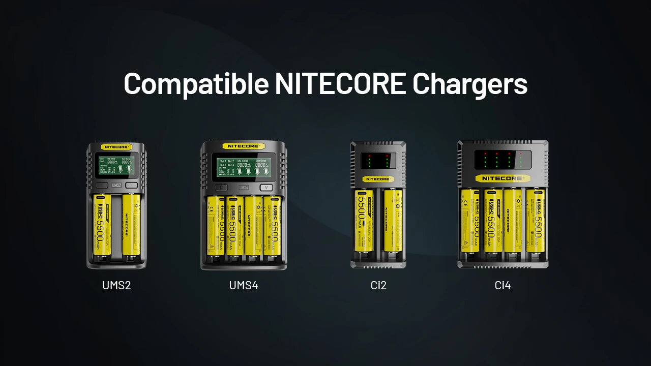 Nitecore Battery NL2155HPR 21700 5500mAh USB-C Rechargeable