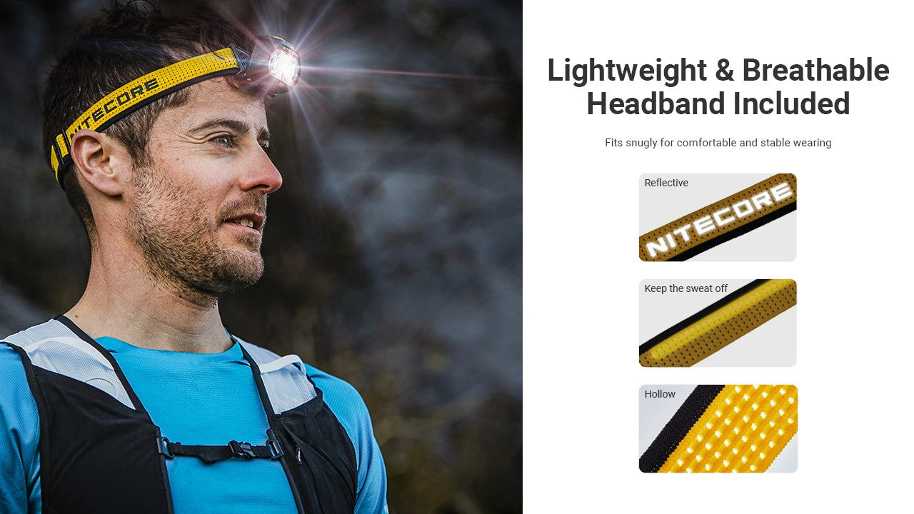 Nitecore UT27 MCT Rechargeable Headlamp Pro Package (Shadow Black) (800 Lumens)