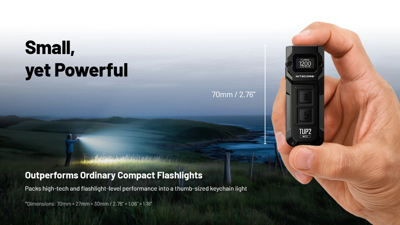 Nitecore TUP2 Rechargeable Flashlight (1200 Lumens) (3 Versions)