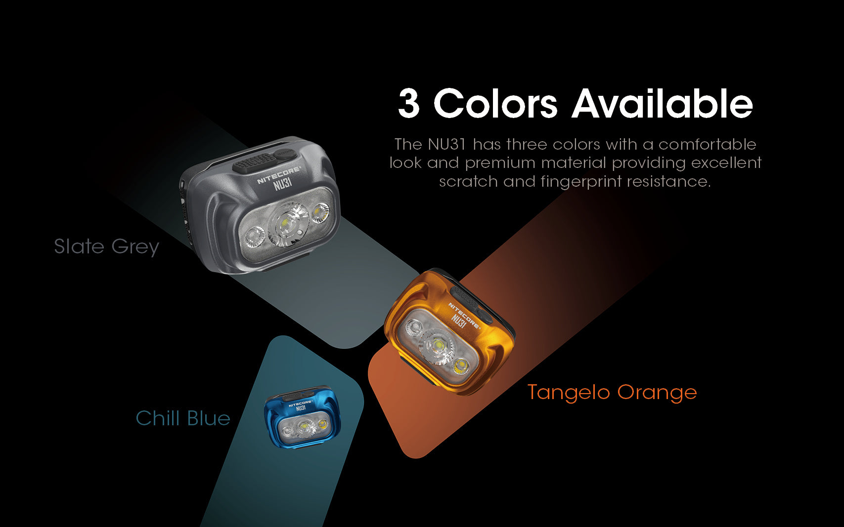 Nitecore NU31 Triple Output Lightweight Rechargeable Headlamp (550 Lumens) (3 Versions)