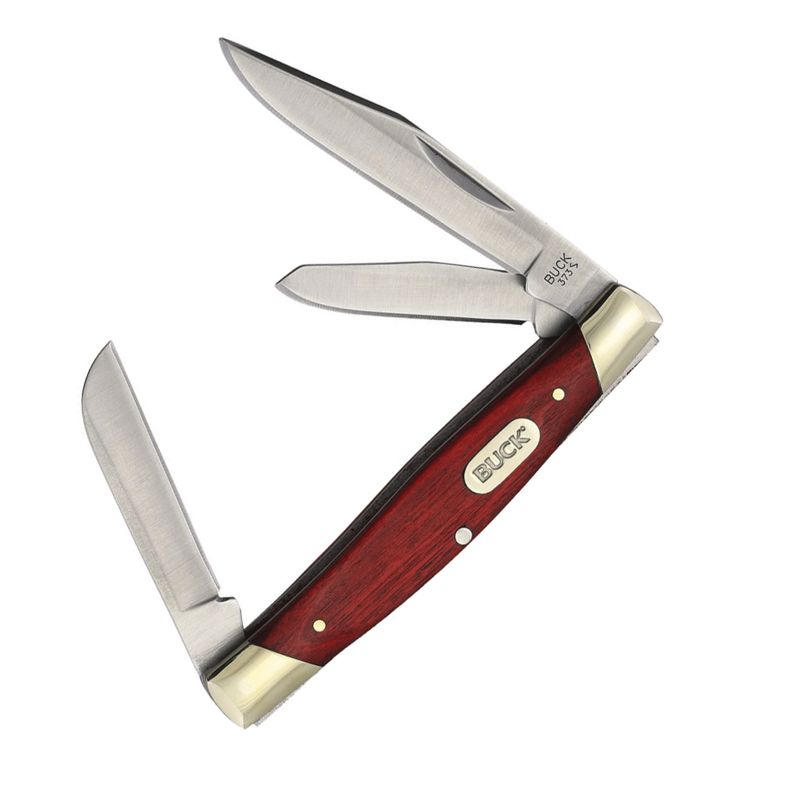 Buck 373 Trio Folder (Redwood Handle)
