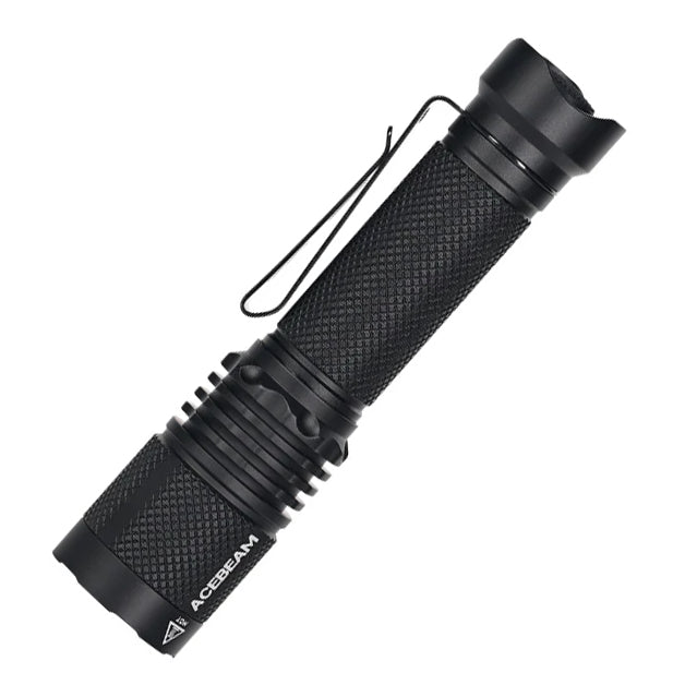 Acebeam TAC AA 2.0 Rechargeable Flashlight (1000 Lumens) (Black)